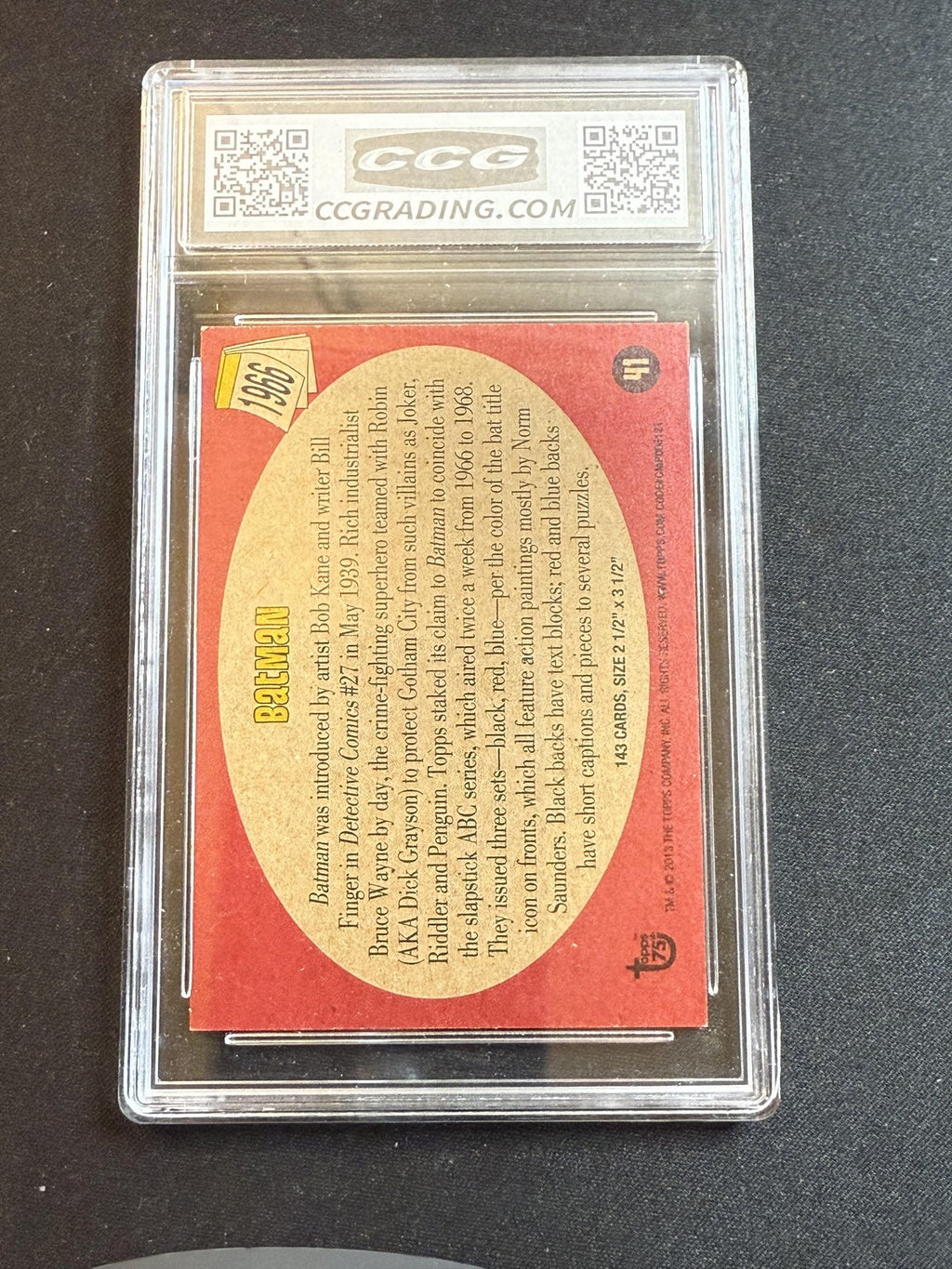 Batman 2013 Topps 75th Anniversary CCG MINT AUTHENTIC