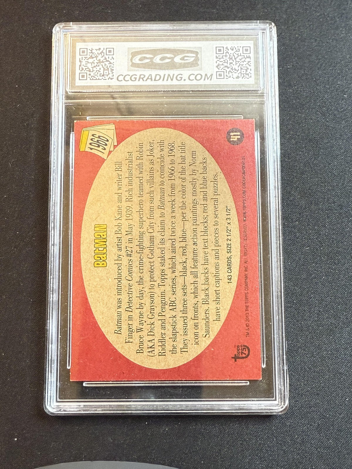 Batman 2013 Topps 75th Anniversary CCG MINT AUTHENTIC