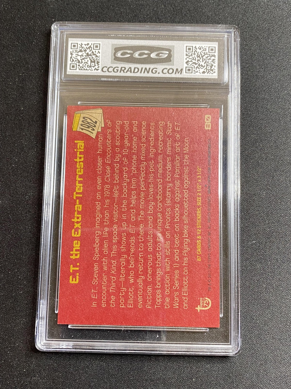 ET The Extra Terrestrial 2013 Topps 75th Anniversary 80 CCG MINT AUTHENTIC