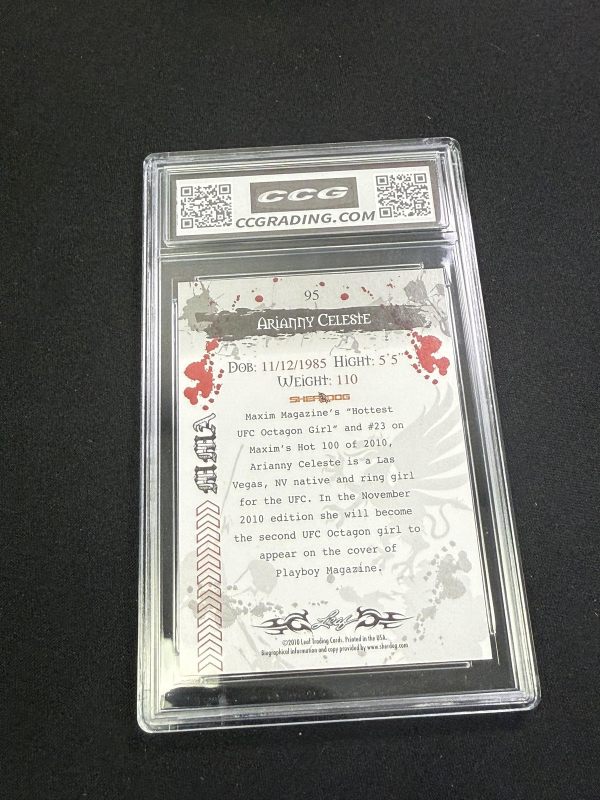 Arianny Celeste 2010 Leaf MMA CCG 10 Rookie
