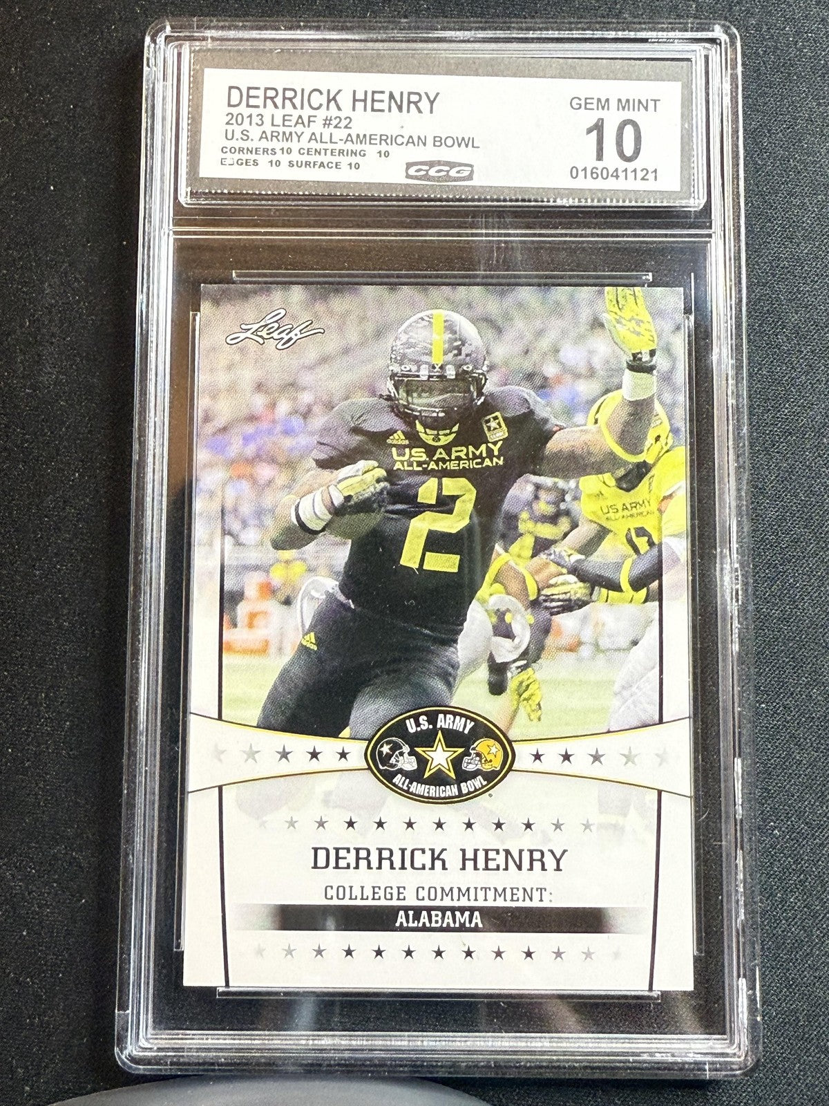 Derrick Henry 2013 Leaf Army All American CCG 10 RC