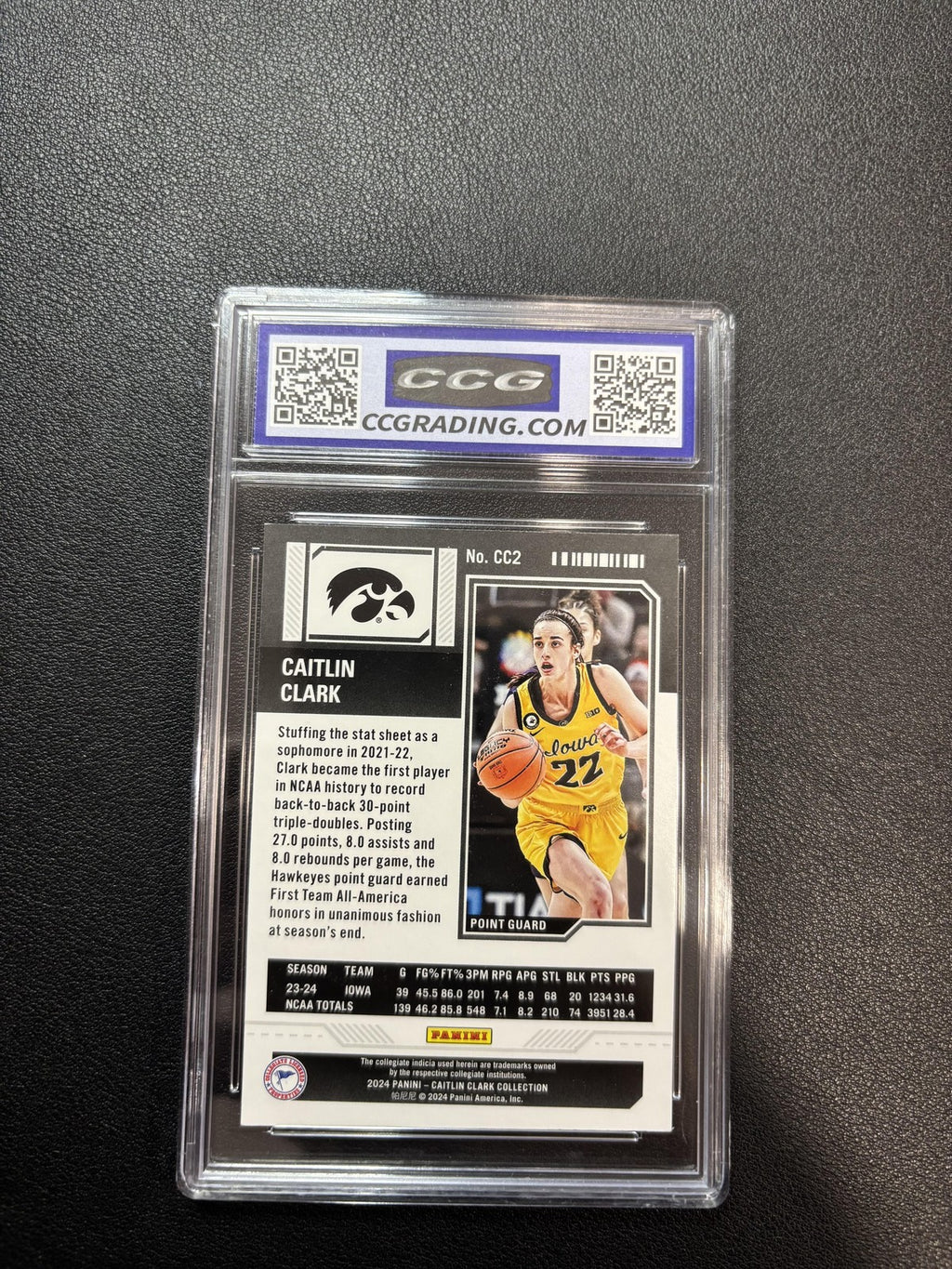 Caitlin Clark 2024 Contenders Season Ticket CCG 10