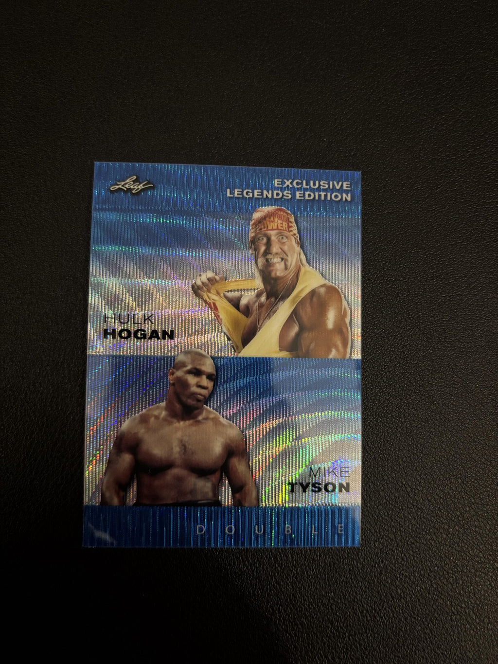 Hulk Hogan/Mike Tyson 2024 Leaf Exclusive Legends Duo ELE14 Blue /20 RC