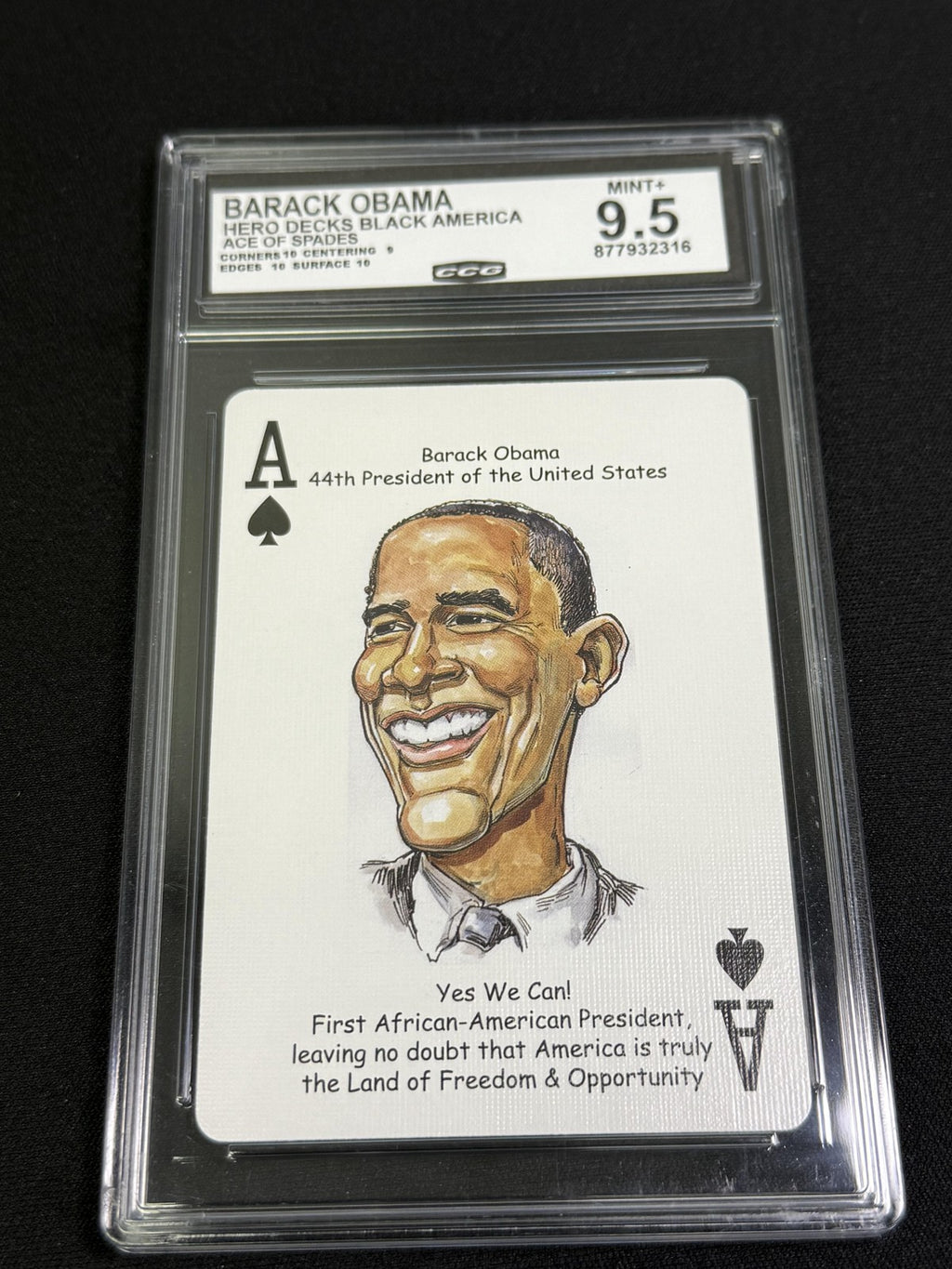 Barack Obama Hero Decks Black America CCG 9.5