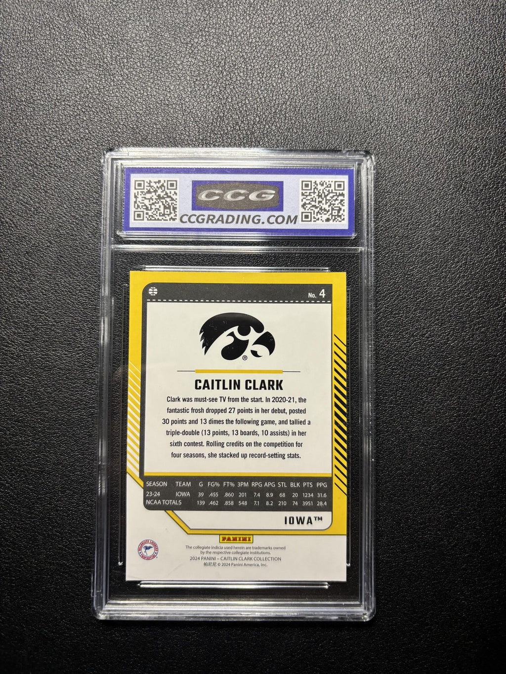 Caitlin Clark 2024 2024 Panini Caitlin Clark Collection CCG 10
