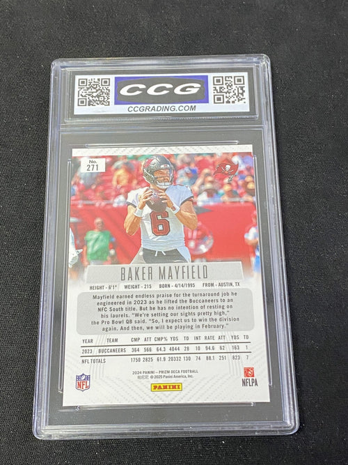 Baker Mayfield 2024 Panini Prizm Deca CCG 10 Buccaneers Rookie