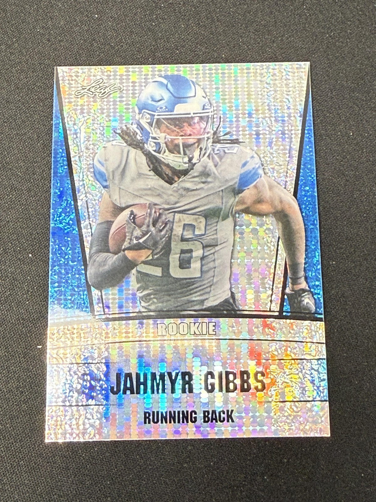 Jahymyr Gibbs 2023 Leaf Metal Rookie Blue /20 RC Lions