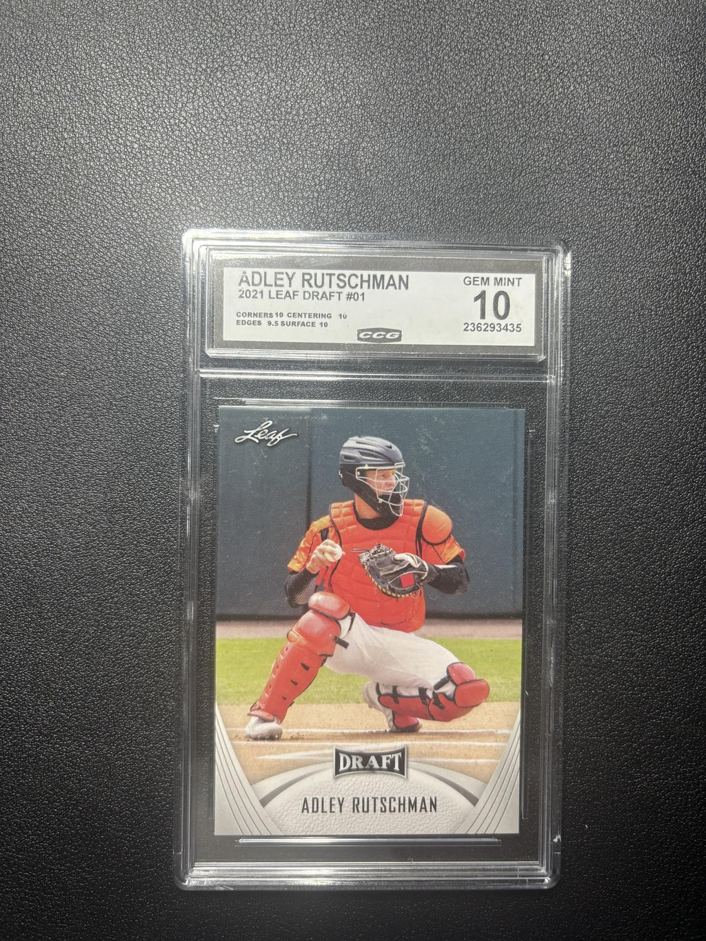 Adley Rutschman 2021 Leaf Draft CCG 10 RC