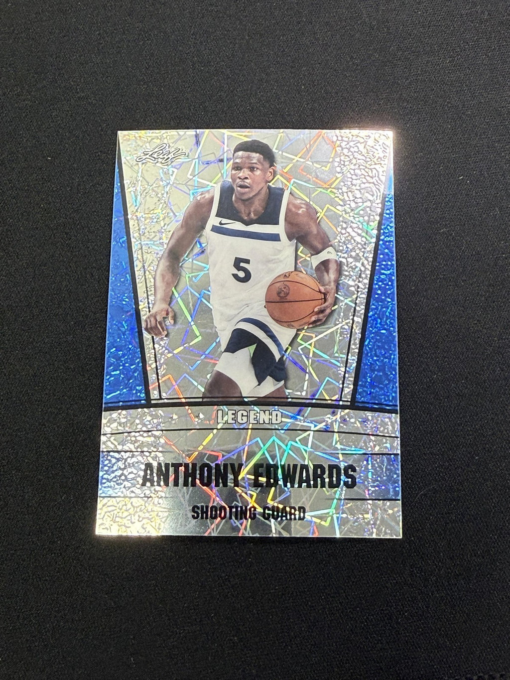 Anthony Edwards 2024 Leaf Metal Legend Blue /20 RC Timberwolves