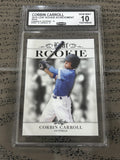 Corbin Carroll 2019 Leaf Rookie Achievement CCG 10 RC