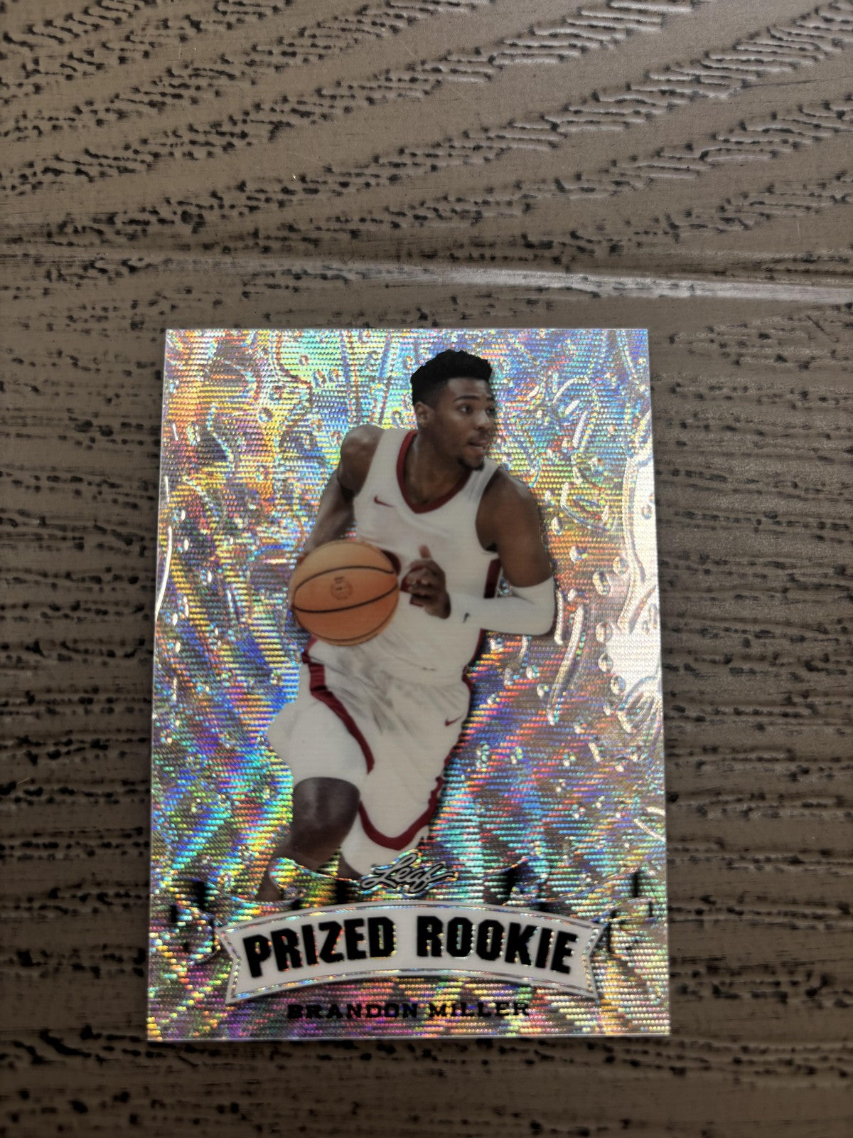 Brandon Miller 2023 Leaf Prized Metal Rookie /25 RC Hornets