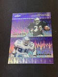 Bo Jackson Deion Sanders 2023 LEAF Metal Duals Purple /15 RC