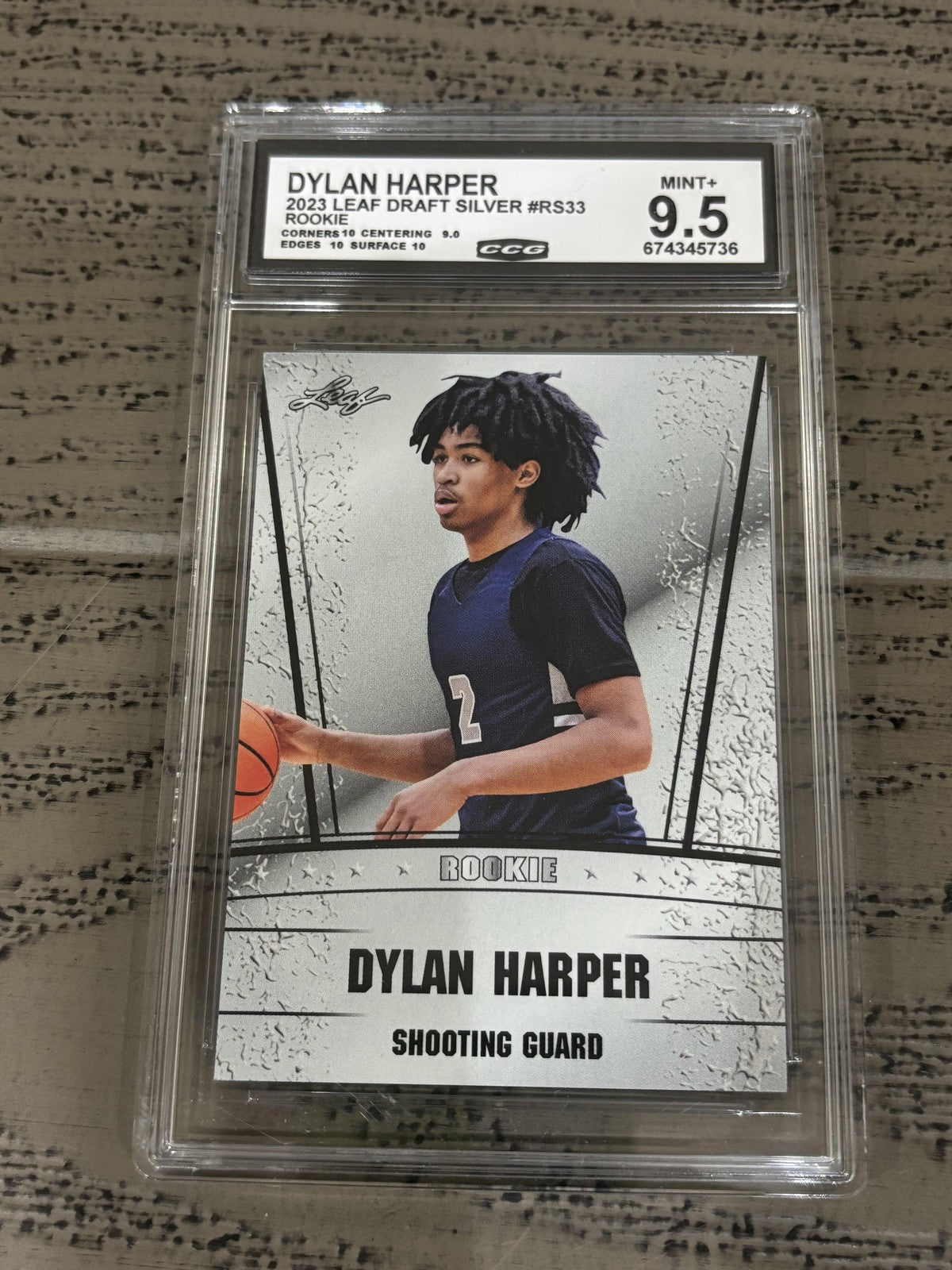 Dylan Harper 2023 Leaf Draft CCG 9.5 RC