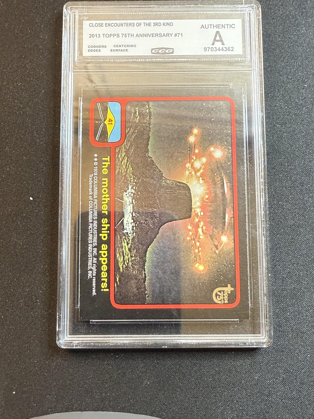 Close Encounter of the 3rd Kind 2013 Topps 75th Anniversary 71 CCG AUTHENTIC