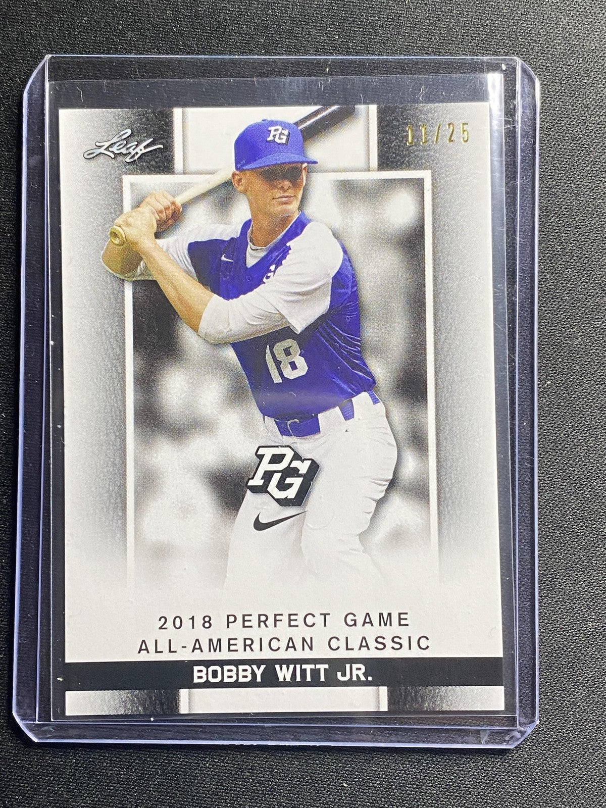 Bobby Witt Jr. 2018 Leaf Perfect Game 48 /25 RC