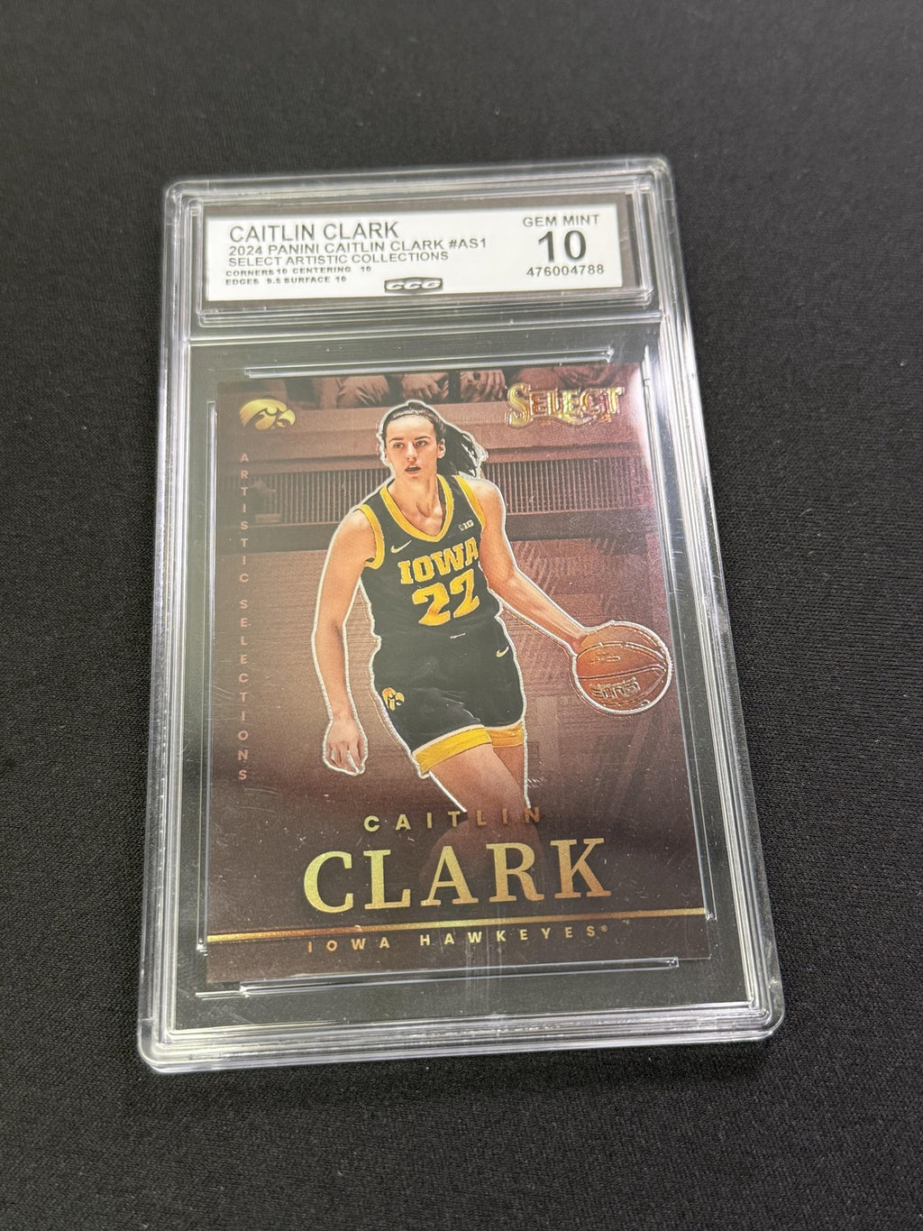 Caitlin Clark 2024 Panini Caitlin Clark Set CCG 10 Rookie