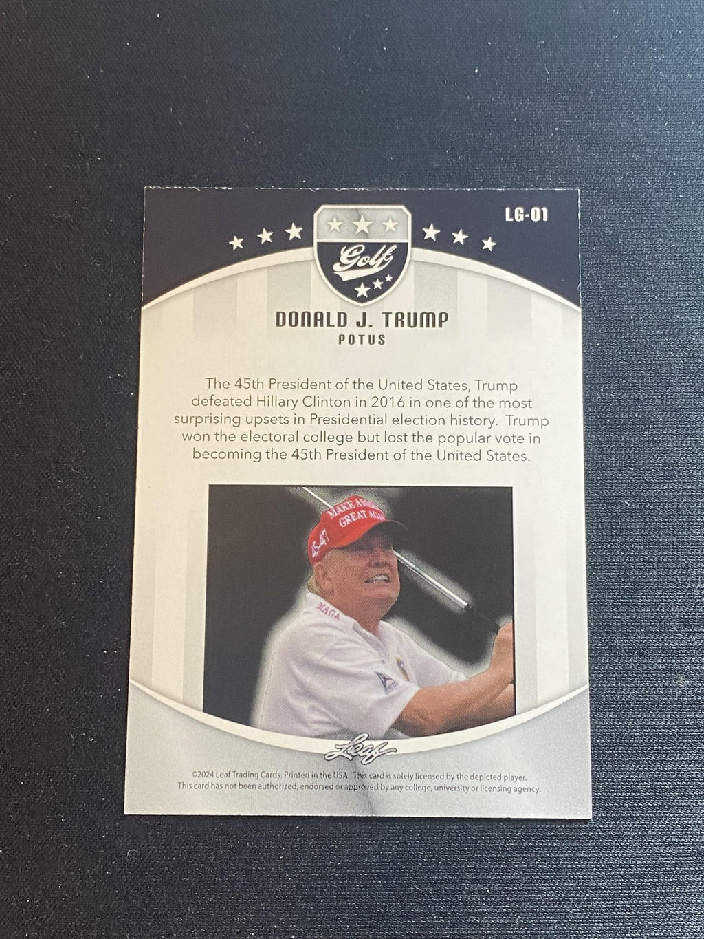 Donald Trump 2023 Leaf Golf LG01 RC 10 Count Lot