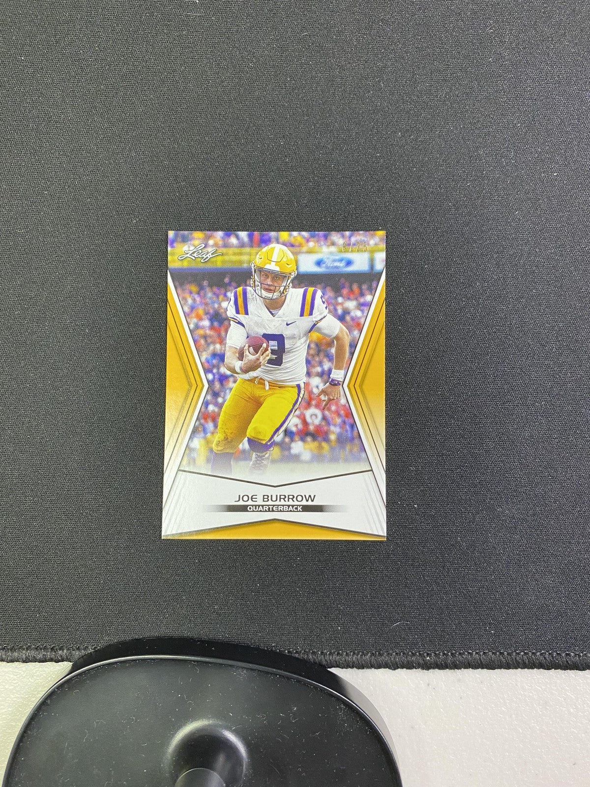 Joe Burrow 2020 Leaf Rookie Gold /25 CCG Bengals Rookie