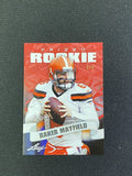 Baker Mayfield 2018 Leaf Rookie Red /5 RC Buccaneers