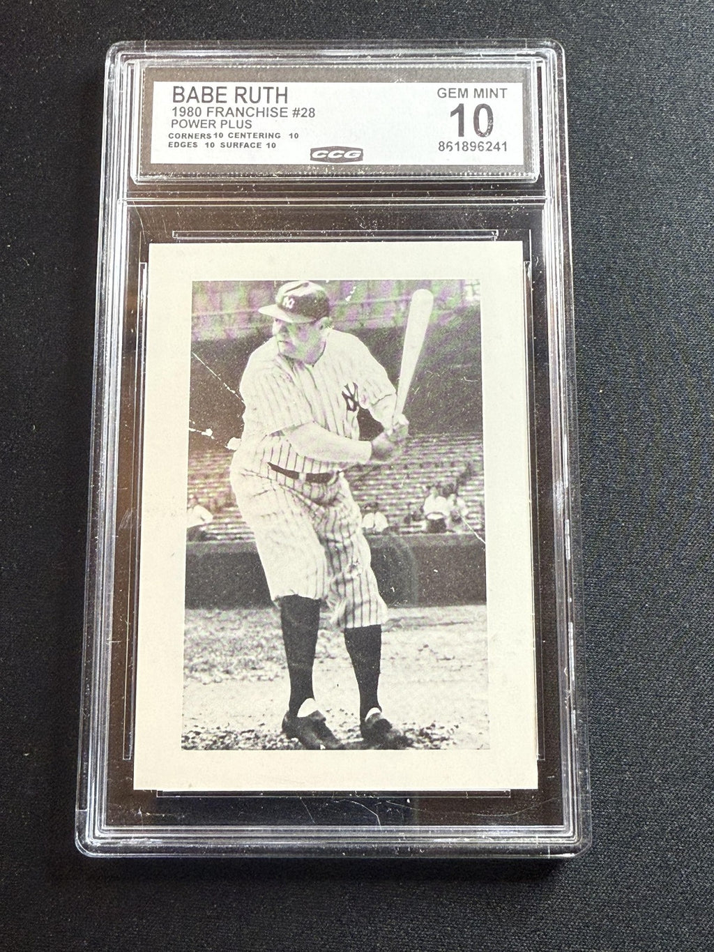 Babe Ruth 1980 Franchise Power Plus CCG 10 RC