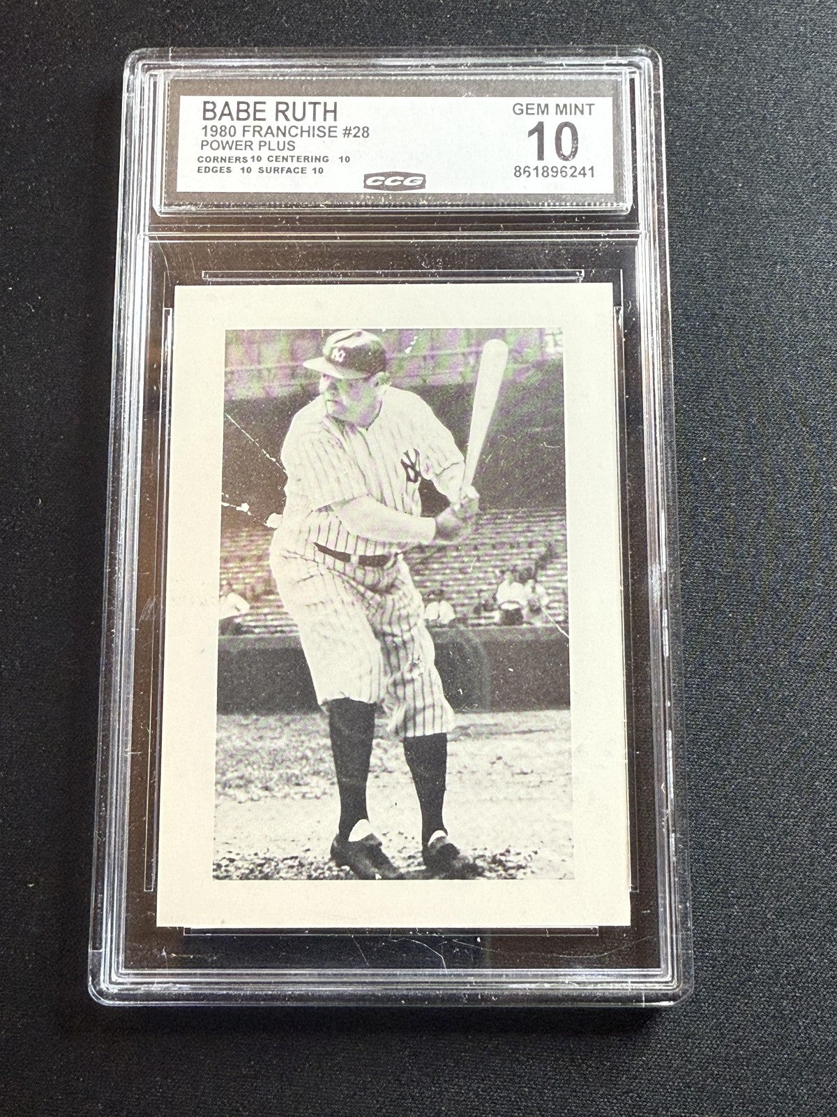 Babe Ruth 1980 Franchise Power Plus CCG 10 RC