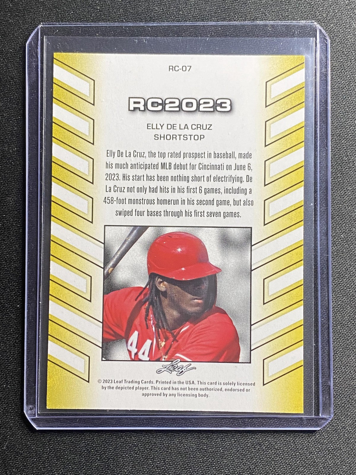 Elly De La Cruz 2023 Leaf RC2023 RC07 /25 RC