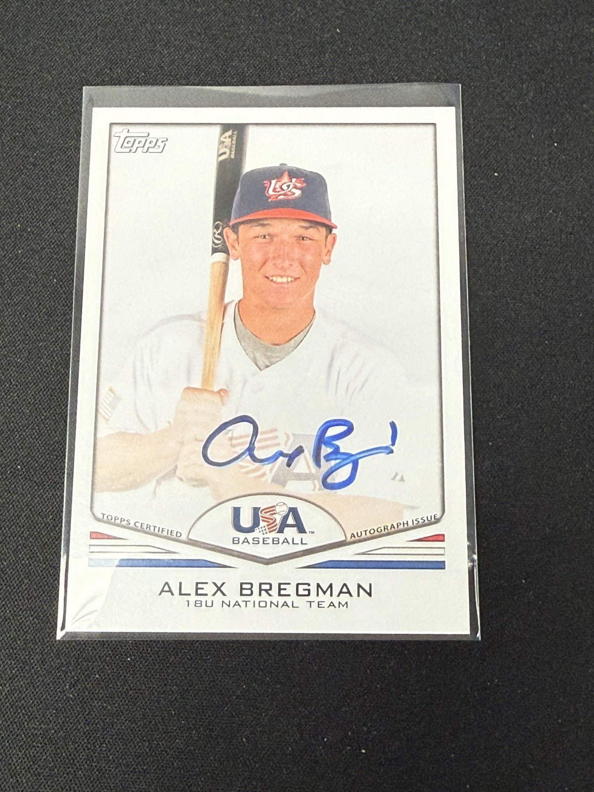 Alex Bregman 2011 Topps USA Baseball Autographs RC Red Sox