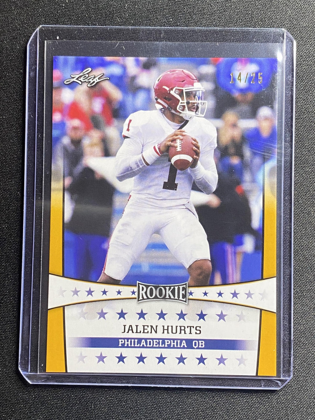 Jalen Hurts 2020 Leaf Rookies & Stars ST82 /25 RC