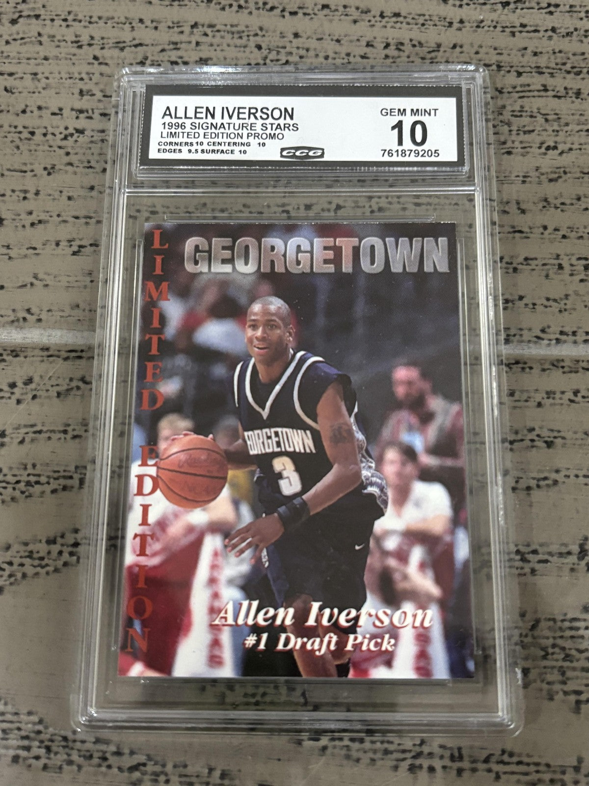 Allen Iverson 1996 Signature Stars Limited Edition CCG 10