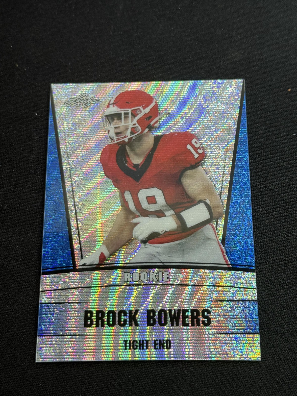 Brock Bowers 2023 Leaf Metal Rookie Blue /20 RC Raiders