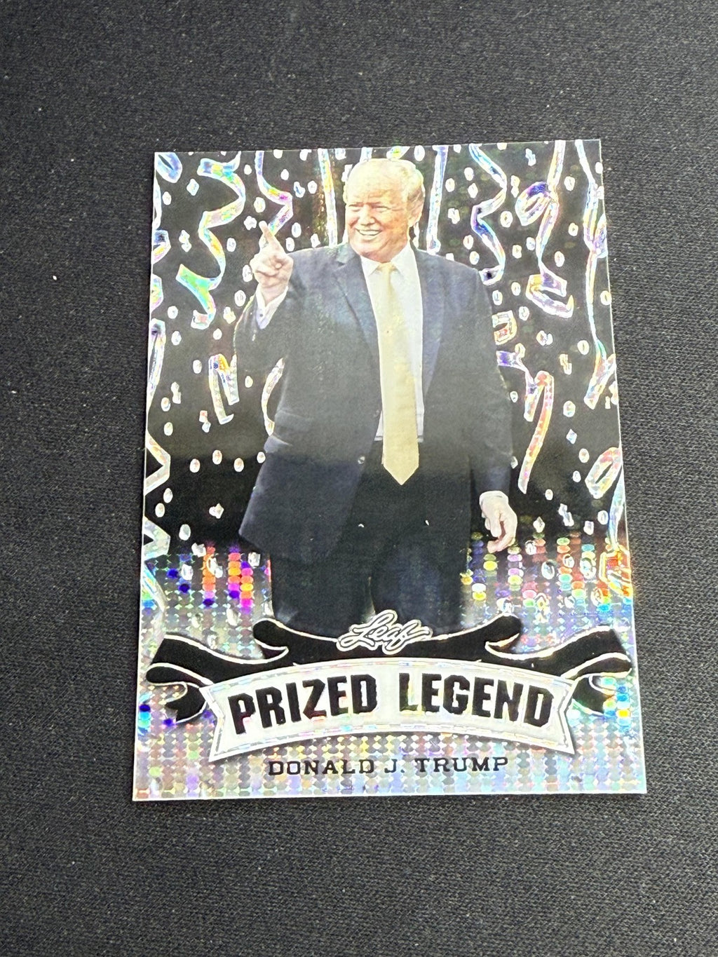 Donald J. Trump 2023 Leaf Metal Prized Legend Black /7 RC USA President