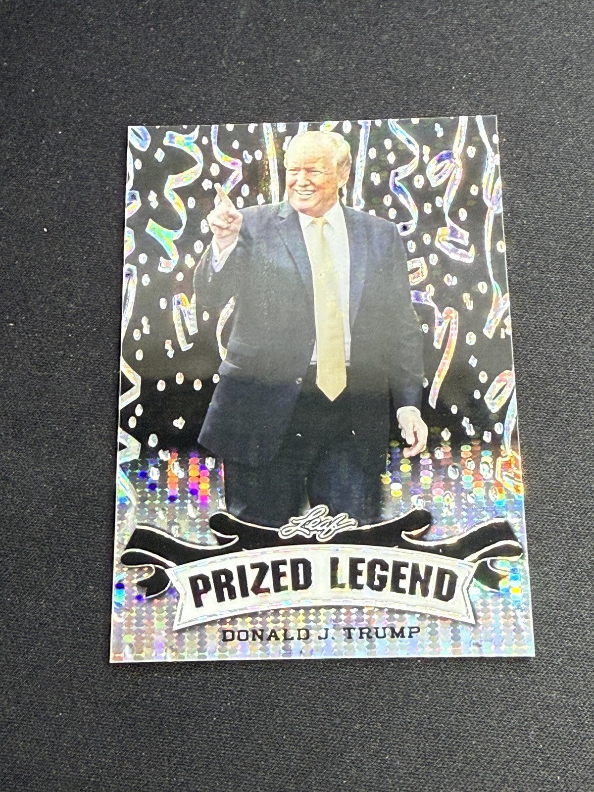 Donald J. Trump 2023 Leaf Metal Prized Legend Black /7 RC USA President