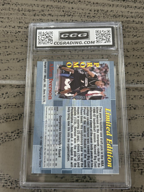 Allen Iverson 1996 Signature Stars Limited Edition CCG 10