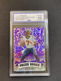 CJ Stroud 2023 Leaf Metal Prized Rookie Pulsar Purple #/15 CCG 10
