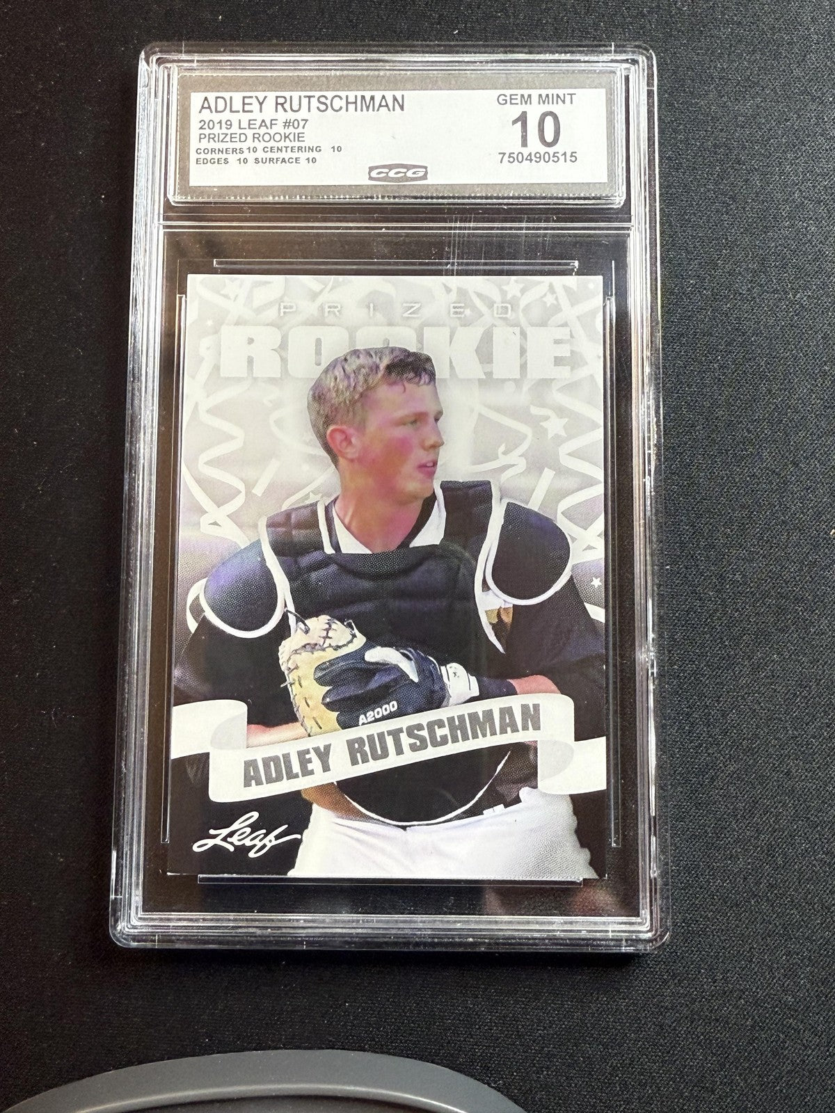 Adley Rutschman 2019 Leaf Prized Rookie CCG 10 RC