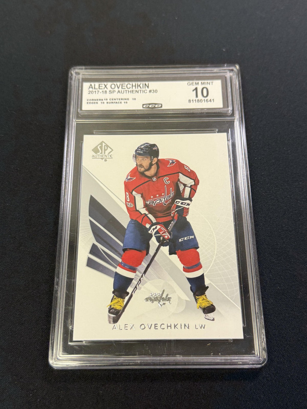 Alex Ovechkin 2017 Upper Deck SP Authentic CCG 10 Capitals Rookie