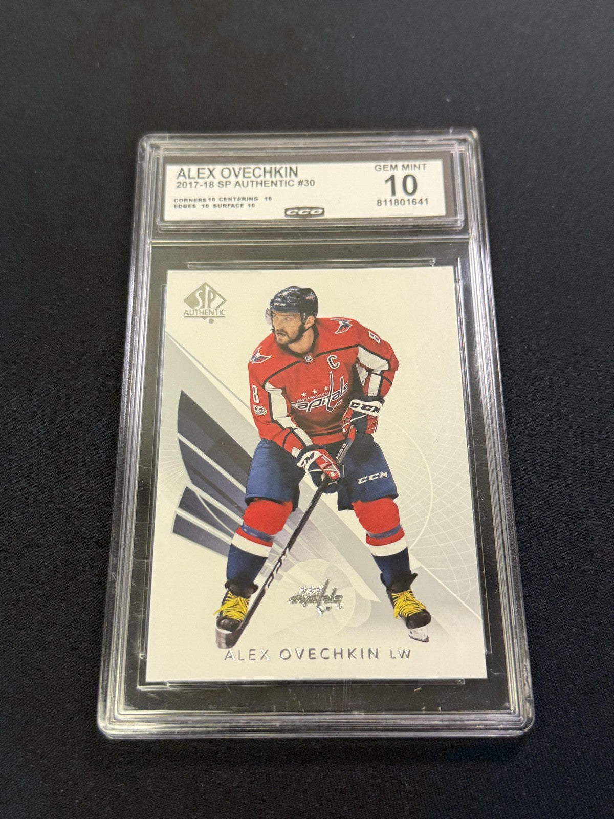 Alex Ovechkin 2017 Upper Deck SP Authentic CCG 10 Capitals Rookie
