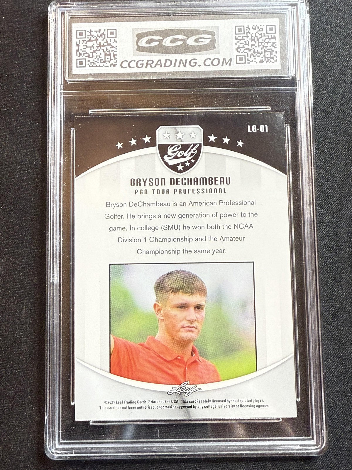 Bryson Dechambeau 2021 Leaf Golf CCG 9.5 RC