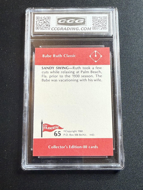 Babe Ruth 1980 Franchise Sandy Swing CCG 10 RC