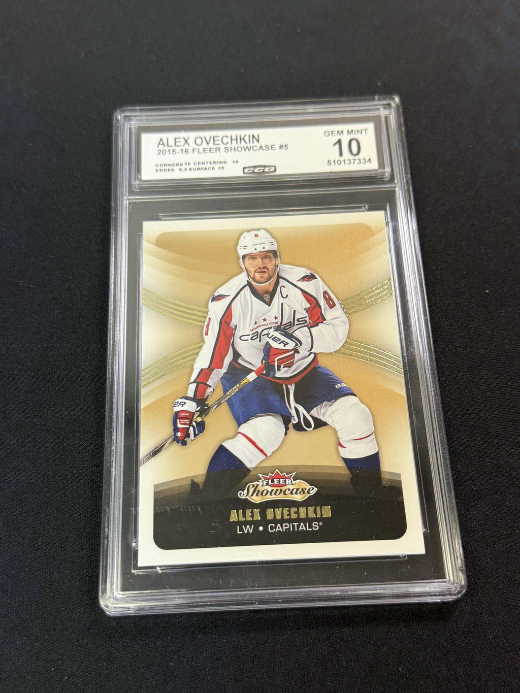 Alex Ovechkin 2015 Fleer Showcase CCG 10 Capitals Rookie