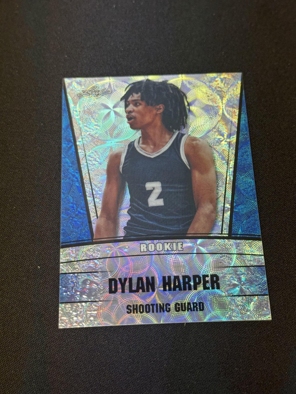 Dylan Harper 2023 Leaf Metal Rookie Blue /20 RC Spurs