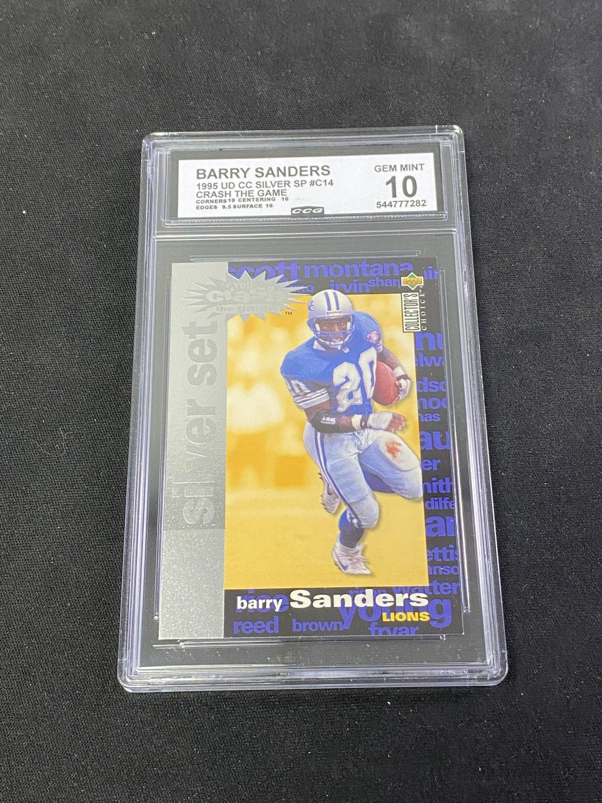 Barry Sanders 199 Upper Deck Silver Set CCG 10 Lions Rookie