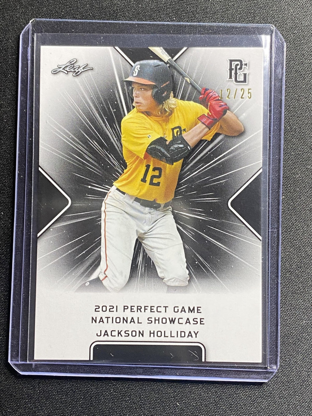 Jackson Holliday 2021 Leaf Perfect Game DI26 /25 RC