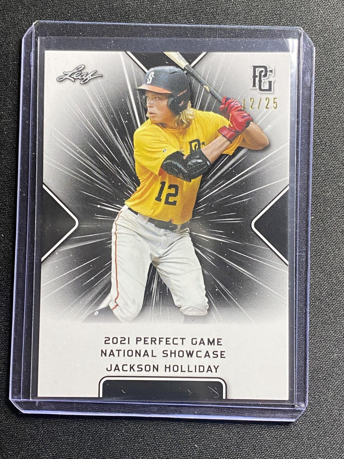 Jackson Holliday 2021 Leaf Perfect Game DI26 /25 RC