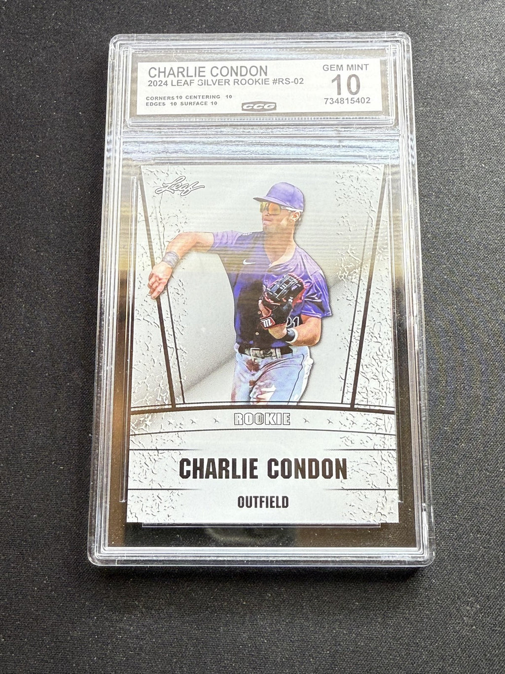 Charlie Condon 2024 Leaf Silver Rookie CCG 10 RC