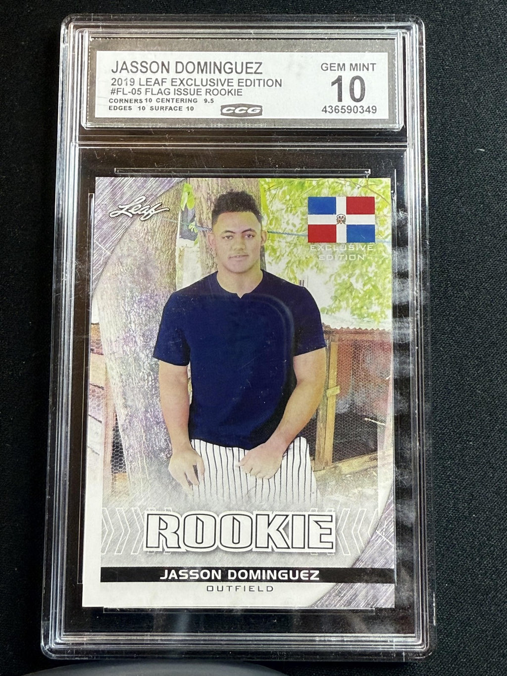 Jasson Dominguez 2019 Leaf Flag Edition CCG 10 RC