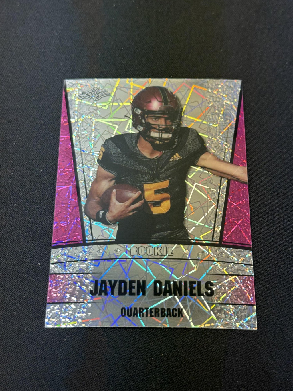 Jayden Daniels 2024 Leaf Metal Rookie Pink /10 RC Commanders