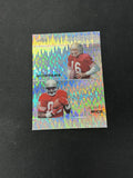 Jerry Rice Joe Montana 2023 LEAF Dual Metal Silver /25 RC 49ers