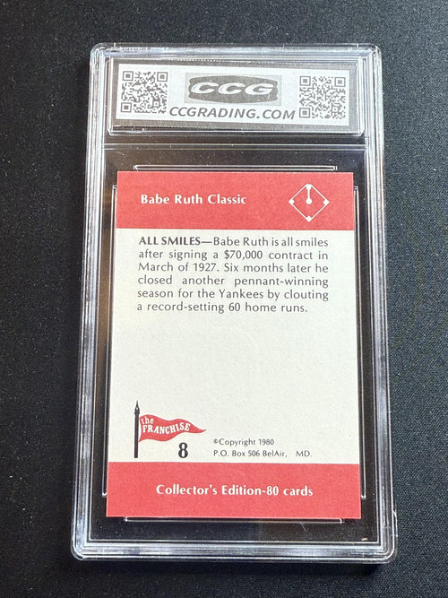 Babe Ruth 1980 Franchise All Smiles CCG 10 RC