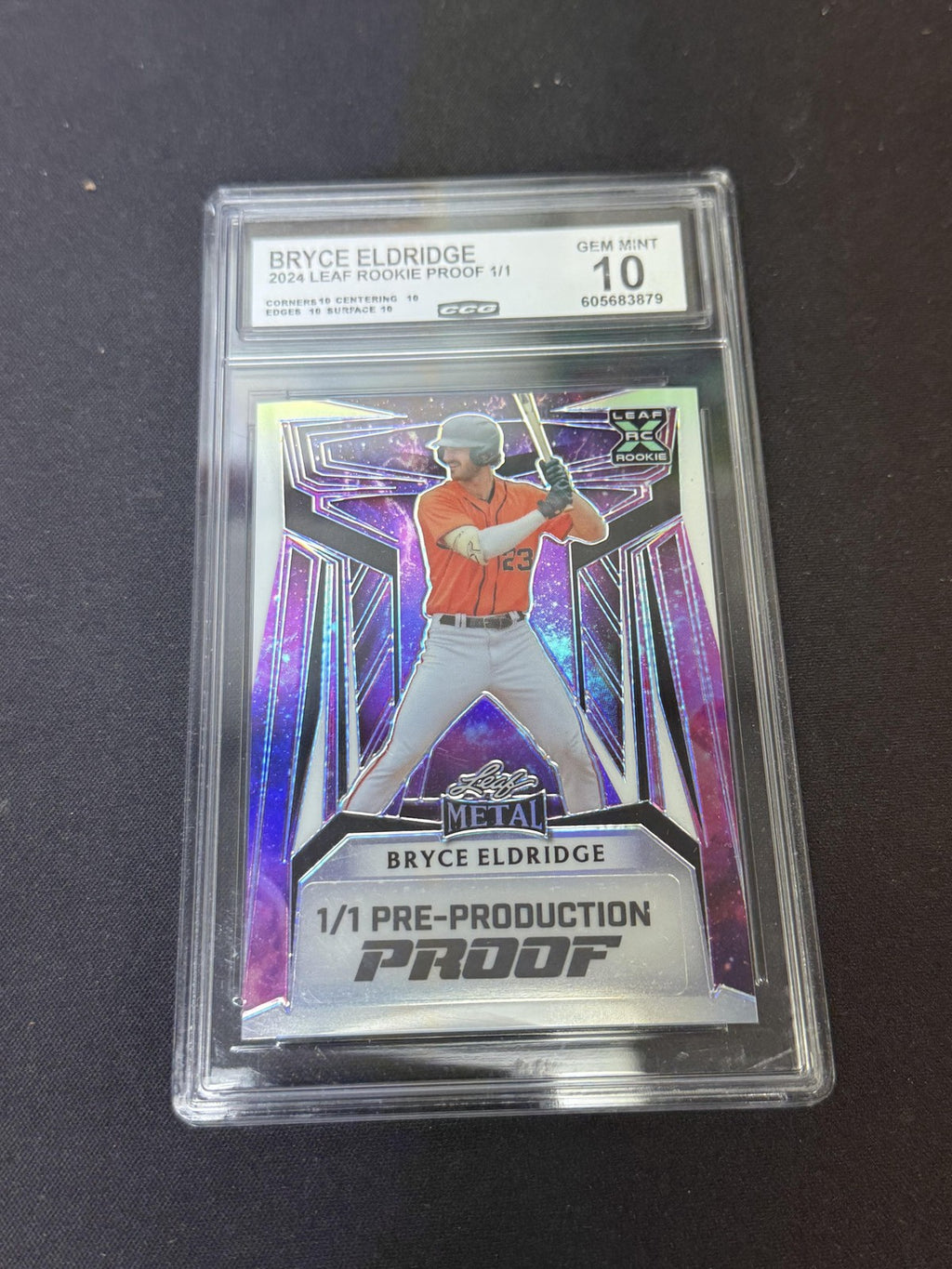 Bryce Eldridge 2024 Leaf Rookie PROOF CCG 10 Rookie